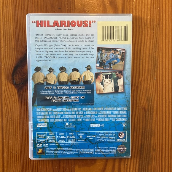 DVD with Digital Copy Super Troopers - Picture 2 of 2